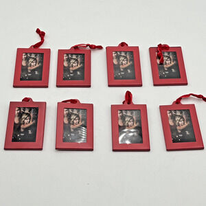 8x Klikel Red Picture Frames Set - Red Small Hanging Picture Frames - Photo